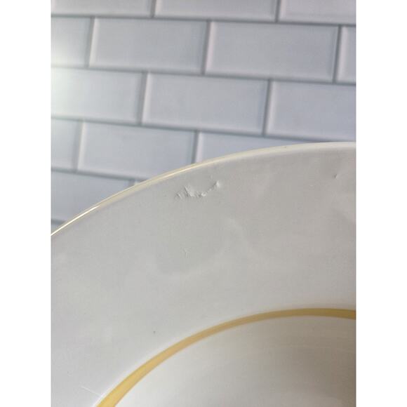 Crate & Barrel White Vegetable Serving Bowl/Judith Moss Kruger Italy 13½" GUC - Picture 7 of 14